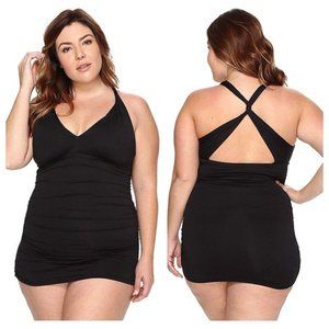 Lauren Ralph Lauren Plus Plunge Halter Mio One Pie